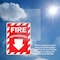Signmission Fire Extinguisher with Arrow OSHA ANSI Sign, Plastic, 7in W x 10in L, 2PK OS-2PACK-MISC-P-710-L-19492 - alternate 6